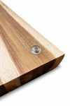 Luxe houten snijplank 33x32x3 cm halfrond